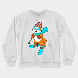 Fox Skier Ski Crewneck Sweatshirt